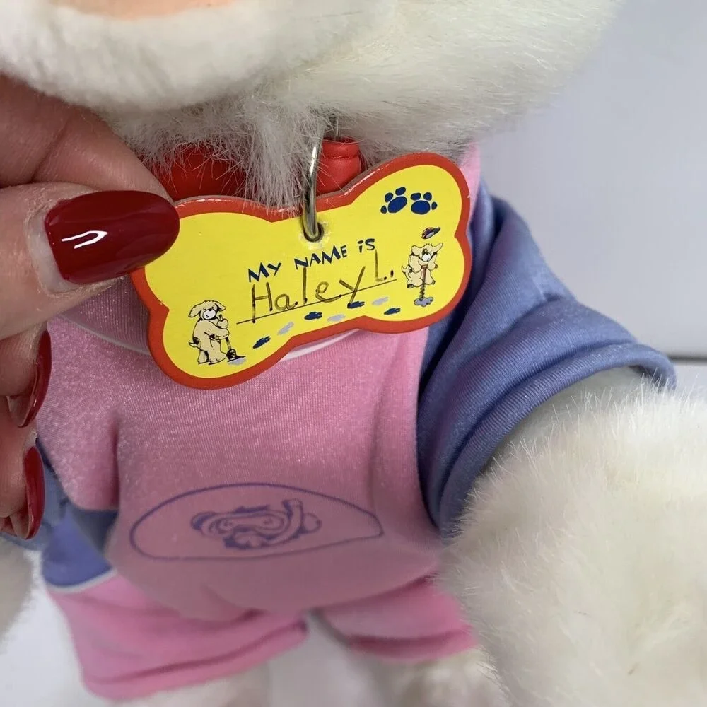 Build A Bear‎ Husky Malamute Eskimo Puppy Dog Plush Swimsuit Collar & Tag 17
